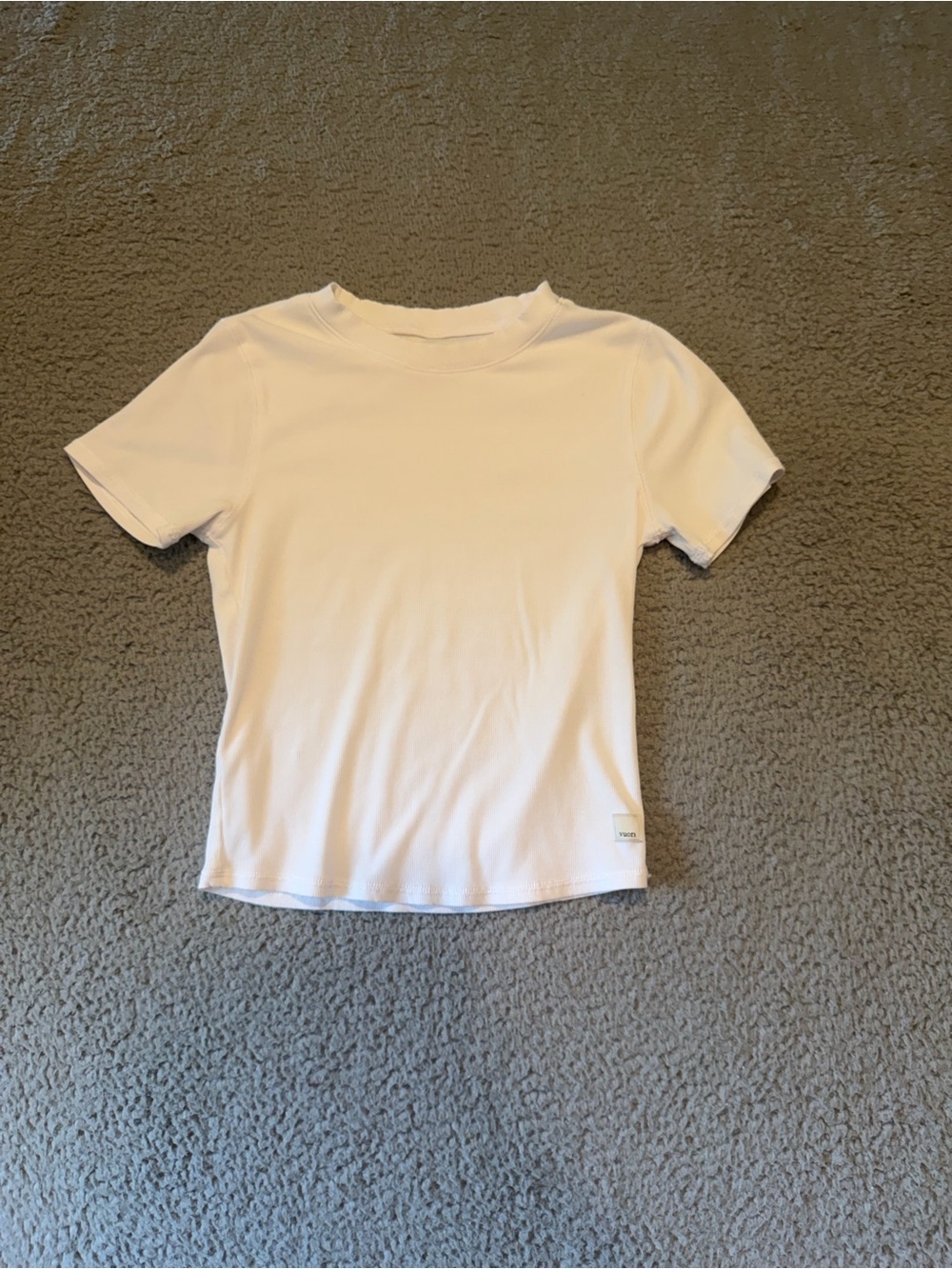 VUORI basic white tee size S